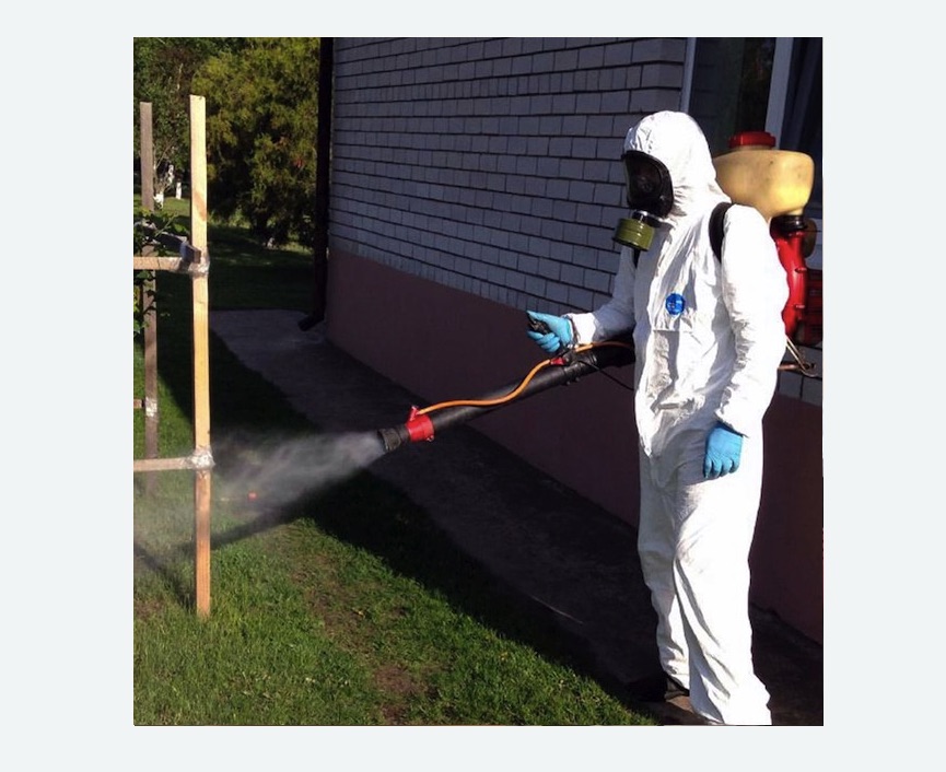 травля клещей на участке в Кировграде